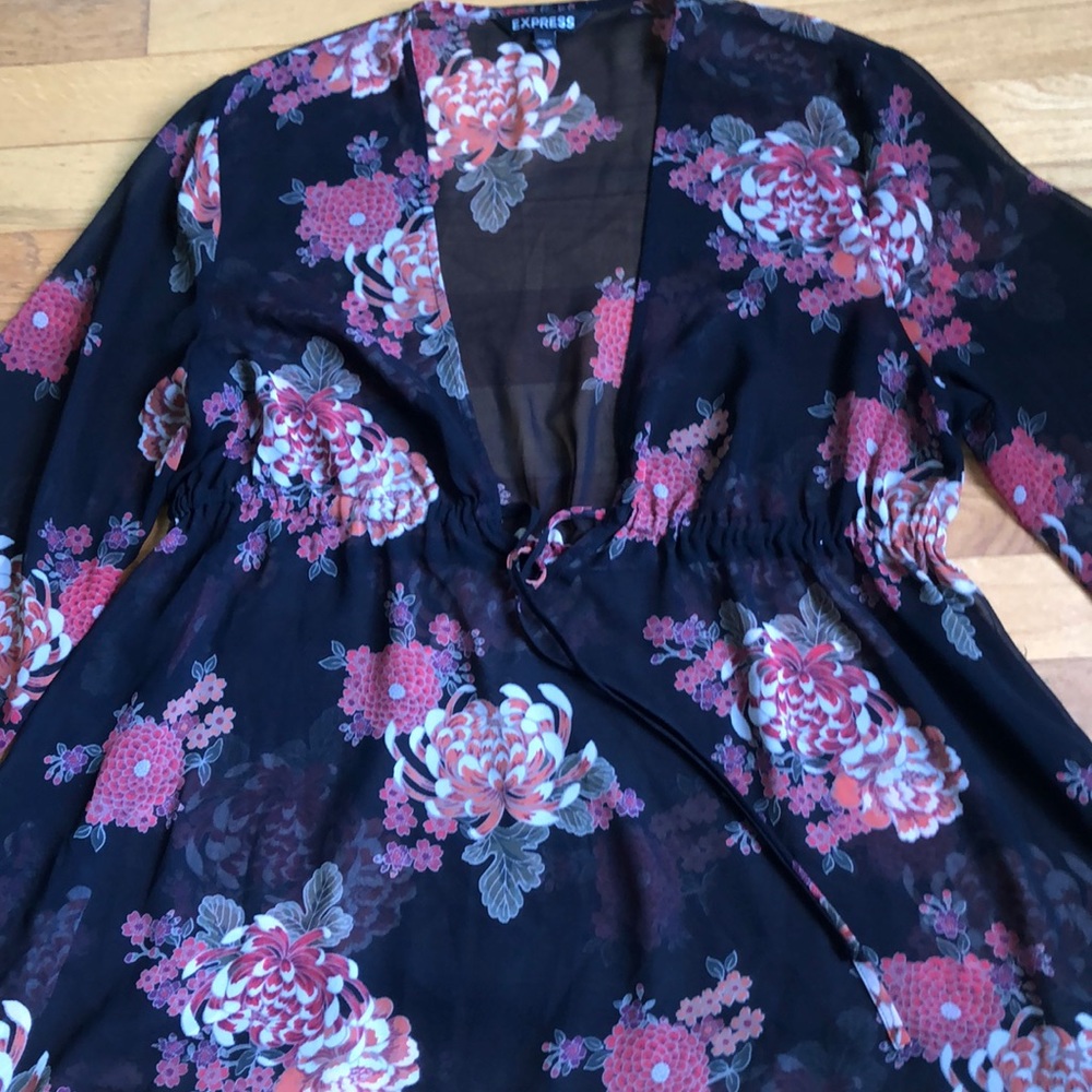 Express elastic waist blouse